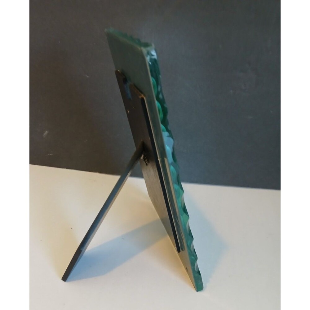 VTG Italian Venetian Style MIRROR ETCHED 4x6 Photo Picture Frame 9" x 7" frame - Picture 8 of 15